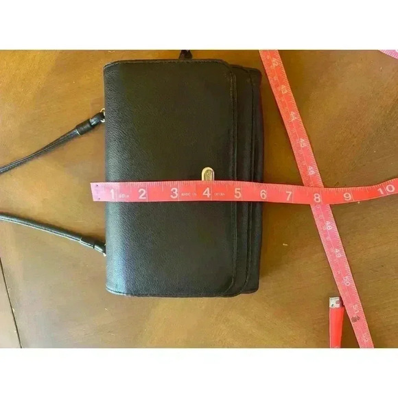 Liz Claiborne vintage crossbody handbag genuine leather trifold - Picture 4 of 9